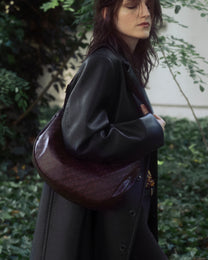 Borsa Luna in Softy Bordeaux
