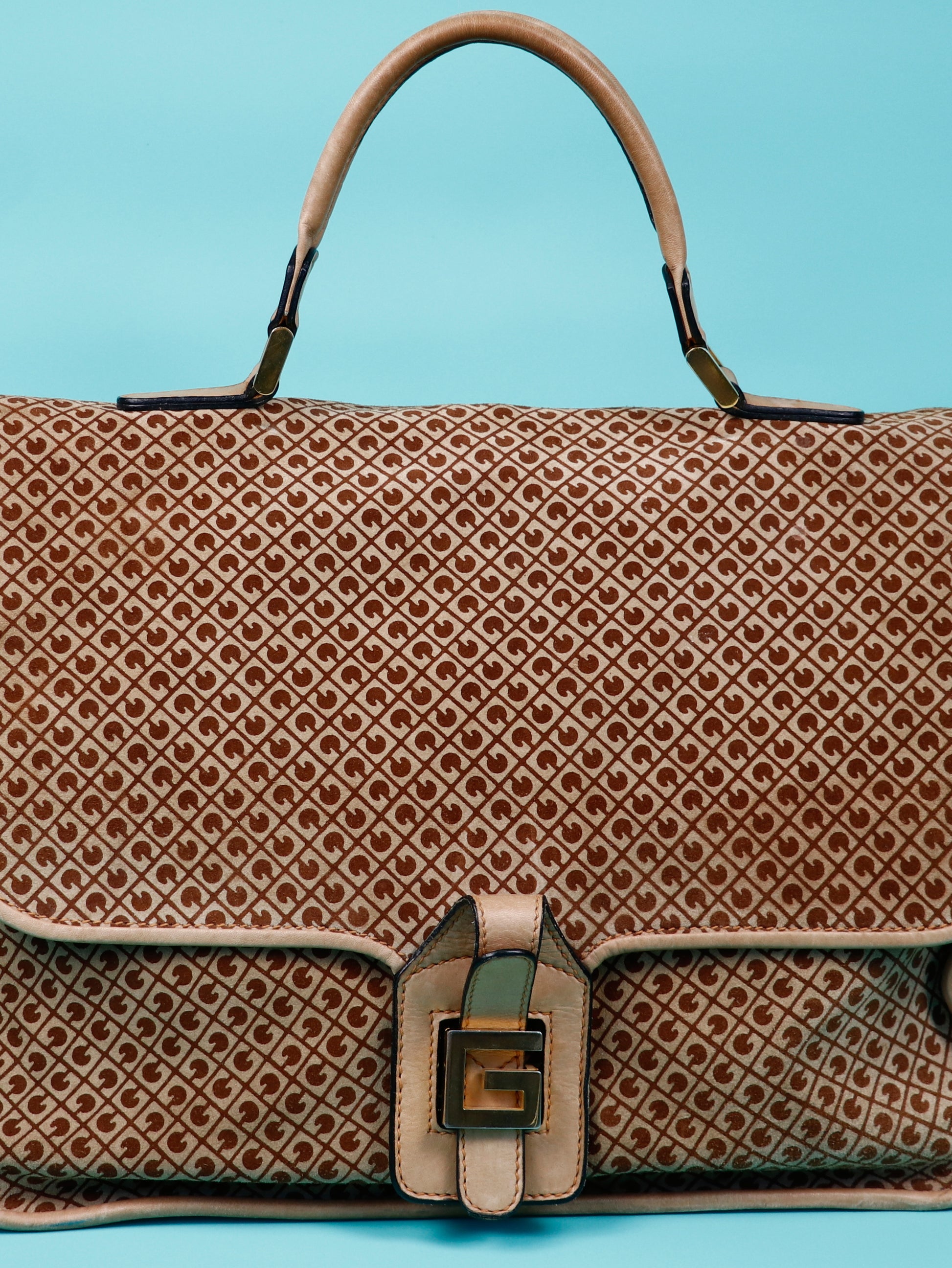 Monogram Suede Handbag