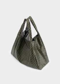 Borsa Oversized Reversibile in Softy Forest/Granite