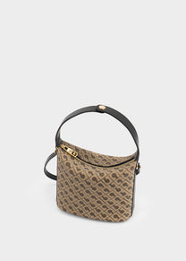 Mini Borsa a Mano in Millerighe Moka