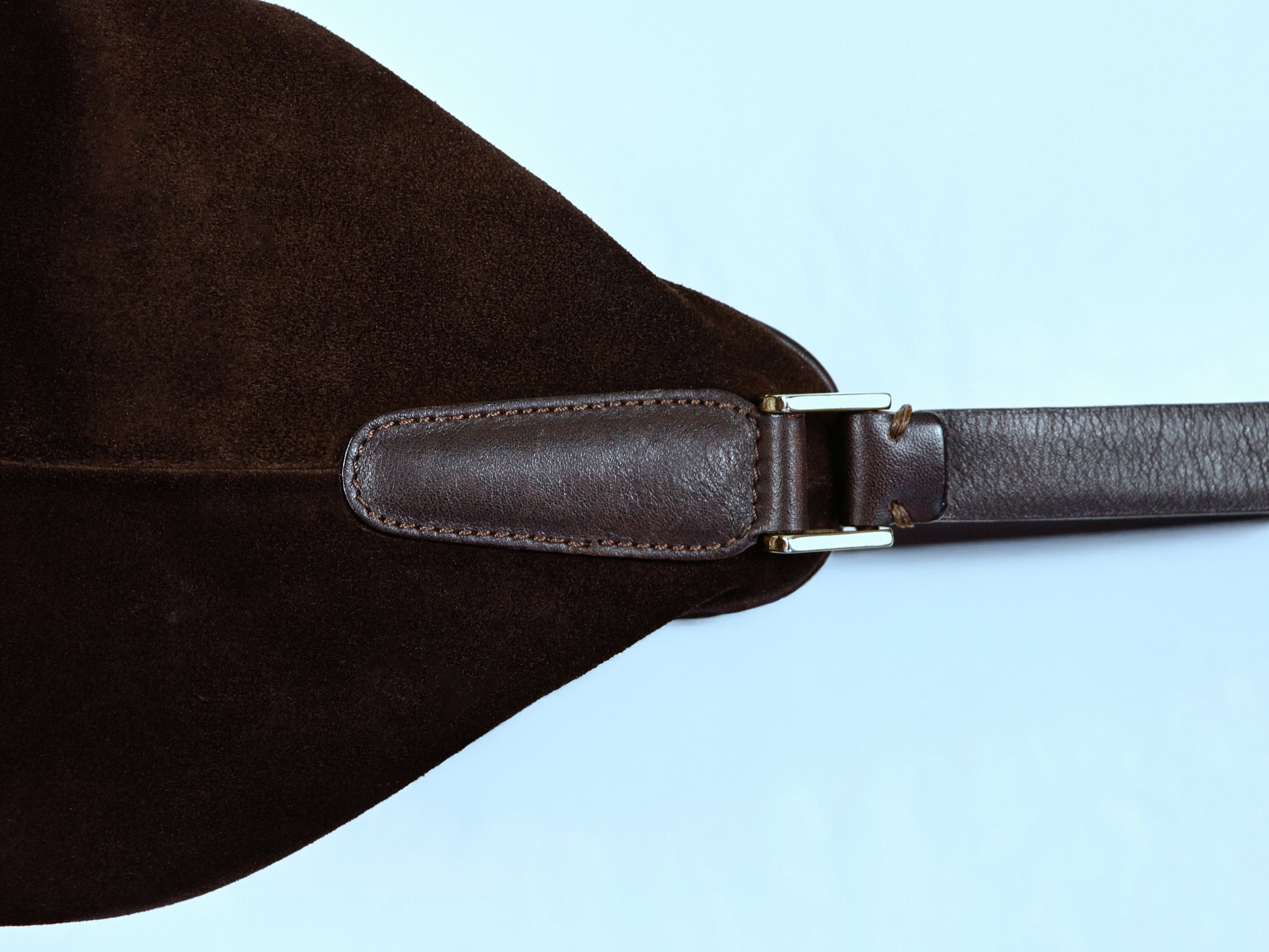 Suede and Leather Shoulder Bag