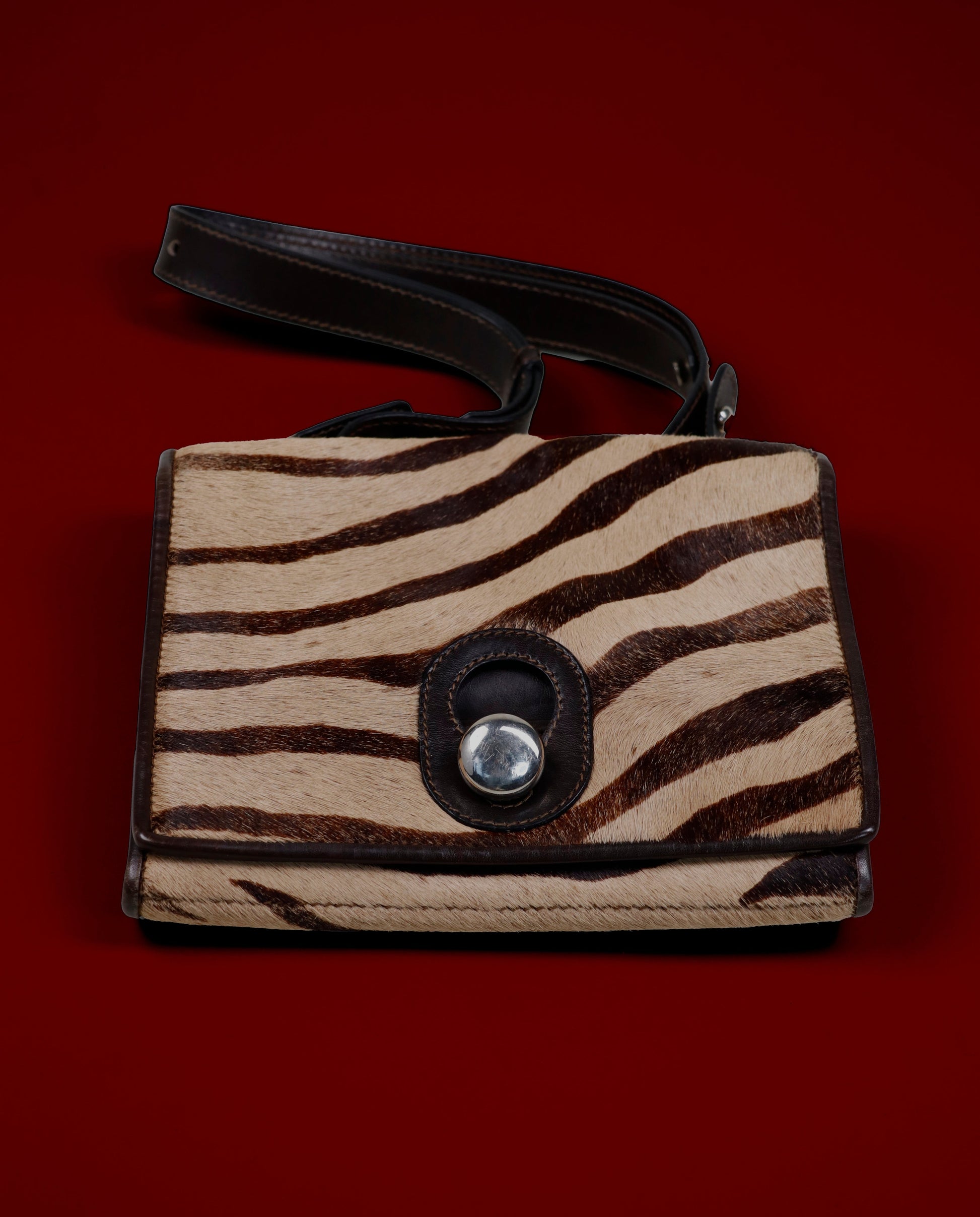 Ponyskin shoulder bag