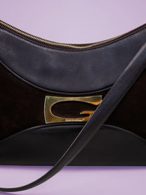 Borsa a Tracolla Suede e Pelle